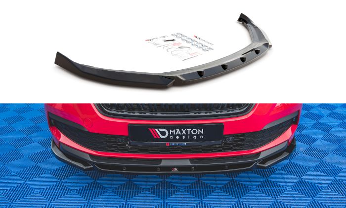 Skoda Kamiq 2019+ Frontläpp / Frontsplitter V.1 Maxton Design i gruppen Bilmodeller / Skoda / Kamiq 2019+ hos DDESIGN AB (SK-KM-1-FD1G)