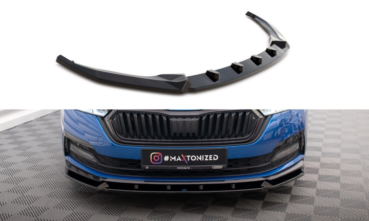 Skoda Octavia Sportline Mk4 2019+ Frontsplitter V.1 Maxton Design i gruppen Bilmodeller / Skoda / Octavia MK4 20+ hos DDESIGN AB (SK-OC-4-SL-K-FD1)