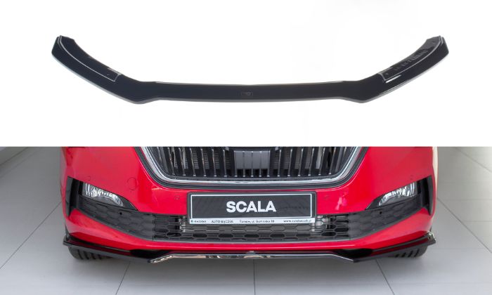 Skoda Scala 2019+ Frontläpp / Frontsplitter V.2 Maxton Design i gruppen Bilmodeller / Skoda / Scala 2019+ hos DDESIGN AB (SK-SC-1-FD2G)