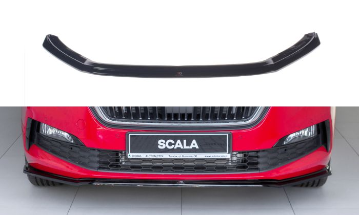 Skoda Scala 2019+ Frontläpp / Frontsplitter V.3 Maxton Design i gruppen Bilmodeller / Skoda / Scala 2019+ hos DDESIGN AB (SK-SC-1-FD3G)