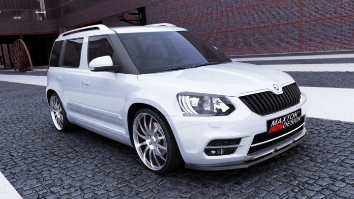 Skoda Yeti City Facelift Model 2013+ Frontläpp / Frontsplitter Maxton Design i gruppen Bilmodeller / Skoda / Yeti 09+ hos DDESIGN AB (SK-YE-1F-FD1G)