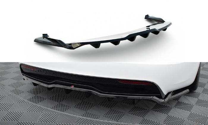 Tesla Model S Plaid Mk1 Facelift 2021+ Bakre Splitter (Med Splitters) V.2 Maxton Design i gruppen Bilmodeller / Tesla Motors / Tesla Model S 2012+ hos DDESIGN AB (TE-MODELS-1F2-PLRD2GRD3G)