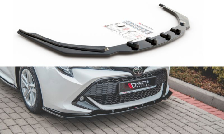 Toyota Corolla XII Touring Sports/ Hatchback 2019+ Frontläpp / Frontsplitter V.1 Maxton Design i gruppen Bilmodeller / Toyota / Corolla (E210) 2018+ hos DDESIGN AB (TO-CO-12-FD1G)