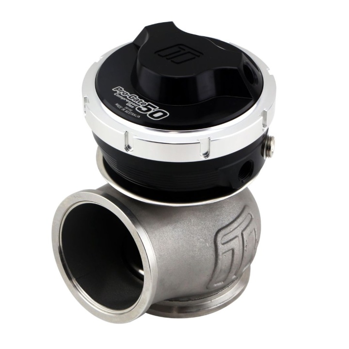 TS-0554-1202 WG50 GenV Pro-Gate50 CG (CO2) Wastegate - 5psi Svart Turbosmart