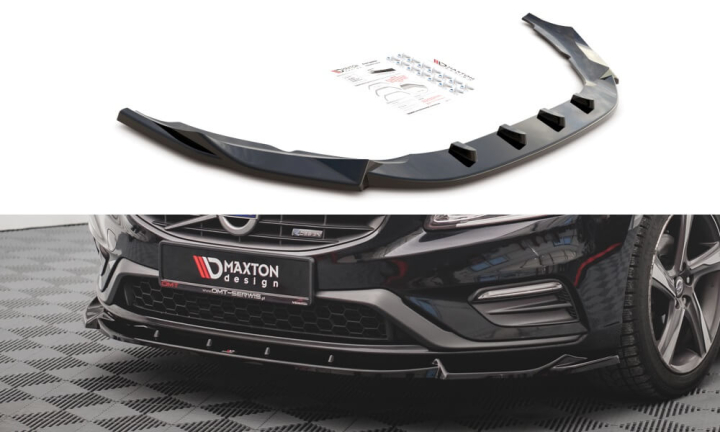 Volvo S60 R-Design Mk2 2014-2018 Frontsplitter V.1 Maxton Design  i gruppen Bilmodeller / Volvo / S60-V60 10-18 / Styling / Frontspoiler hos DDESIGN AB (VO-S60-2F-RDESIGN-FD1)