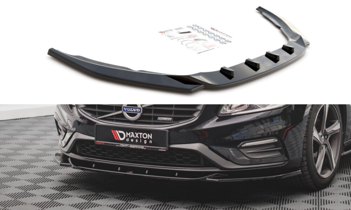 Volvo S60 R-Design Mk2 2014-2018 Frontsplitter V.2 Maxton Design  i gruppen Bilmodeller / Volvo / S60-V60 10-18 / Styling / Frontspoiler hos DDESIGN AB (VO-S60-2F-RDESIGN-FD2)