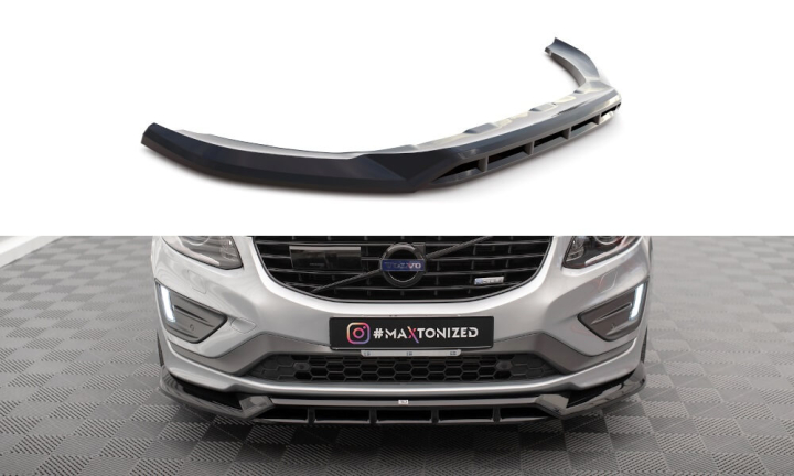 Volvo XC60 R-Design Mk1 Facelift 2013-2017 Frontsplitter V.1 Maxton Design i gruppen Bilmodeller / Volvo / XC60 / Styling hos DDESIGN AB (VO-XC60-1F-RDESIGN-FD1)