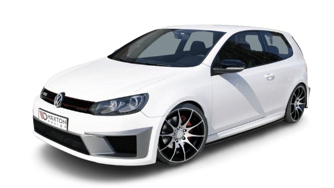 VW-GO-6-GTI-R400-F1F VW Golf 6 2008-2012 Stötfångare (R400 LOOK) Maxton Design