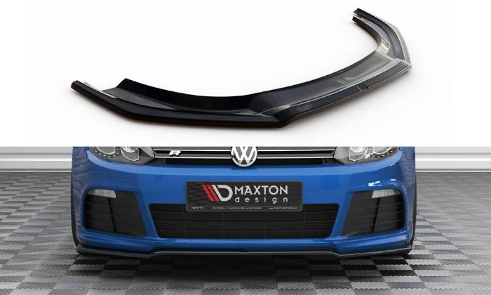 VW Golf R MK6 2008-2012 Frontsplitter V.2 Maxton Design i gruppen Bilmodeller / VW / Golf 6 08-12 / Styling / Frontläppar hos DDESIGN AB (VW-GO-6-R-FD2G)