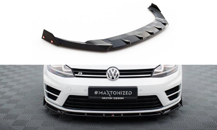 VW Golf 7 R 2012-2016 Frontsplitter V.5 + Splitters Maxton Design i gruppen Bilmodeller / VW / Golf 7 R 12-19 / Styling / Front hos DDESIGN AB (VW-GO-7-R-FD5G-FSF1B)