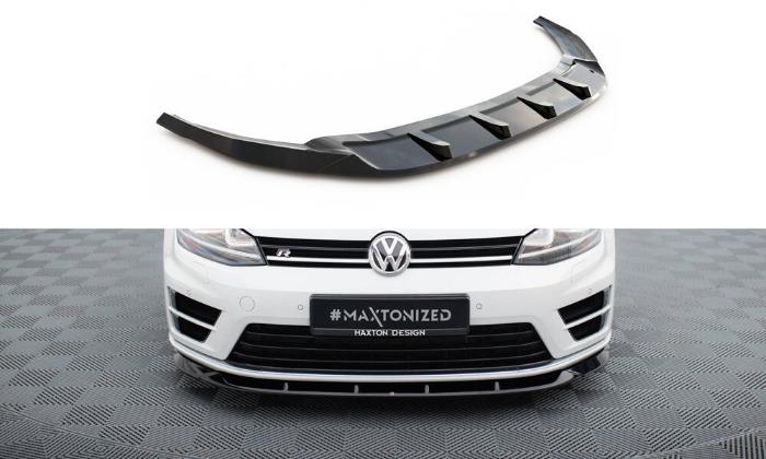 VW Golf 7 R 2012-2016 Frontsplitter V.6 Maxton Design i gruppen Bilmodeller / VW / Golf 7 R 12-19 / Styling / Front hos DDESIGN AB (VW-GO-7-R-FD6G)