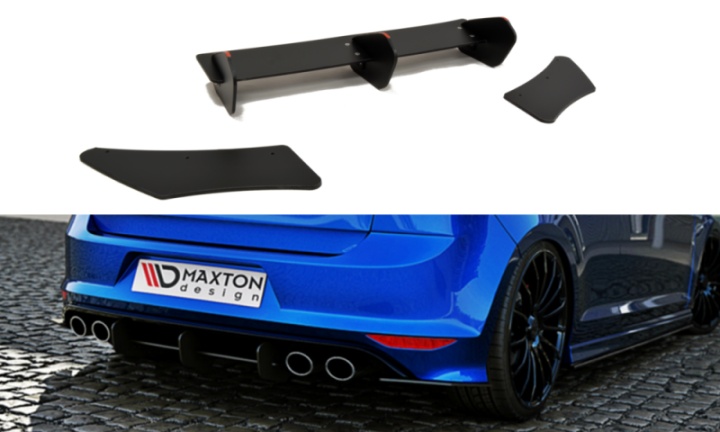 VW-GO-7-R-HB-CNC-RS1 VW VW Golf 7 R 2013-2016 Hatchback 2013-2019 Diffuser & Bakre Sidoextensions Maxton Design