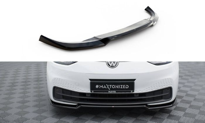 Volkswagen ID.3 Mk1 2019-2023 Frontsplitter V.1 Maxton Design i gruppen Bilmodeller / VW / ID.3 2019-2023 hos DDESIGN AB (VW-ID3-1-FD1G)