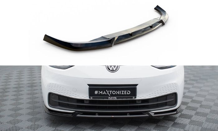 Volkswagen ID.3 Mk1 2019-2023 Frontsplitter V.2 Maxton Design i gruppen Bilmodeller / VW / ID.3 2019-2023 hos DDESIGN AB (VW-ID3-1-FD2G)