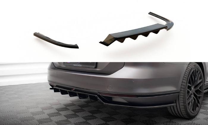 Volkswagen Passat R-Line B8 2014-2019 Diffuser med Splitters Maxton Design i gruppen Bilmodeller / VW / Passat 14+ / Styling hos DDESIGN AB (VW-PA-B8-RLINE-RD1G-RSD2G)