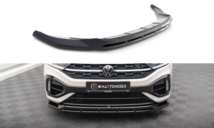 Volkswagen T-Roc R Mk1 2021+ Frontsplitter V.1 Maxton Design i gruppen Bilmodeller / VW / T-Roc 2017+ hos DDESIGN AB (VW-T-ROC-1-R-FD1-FD1R)