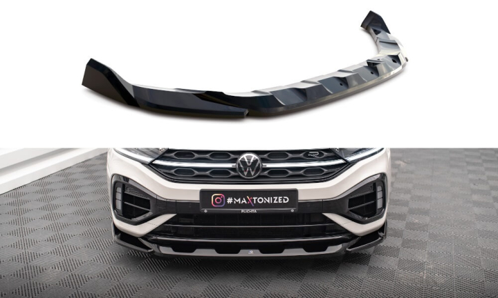 Volkswagen T-Roc R Mk1 2021+ Frontsplitter V.2 Maxton Design i gruppen Bilmodeller / VW / T-Roc 2017+ hos DDESIGN AB (VW-T-ROC-1-R-FD2)