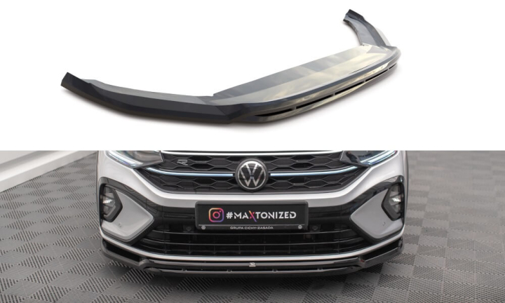 Volkswagen Taigo R-Line Mk1 2021+ Frontsplitter V.1 Maxton Design i gruppen Bilmodeller / VW / Taigo hos DDESIGN AB (VW-TA-1-RLINE-FD1G-FD1RG)