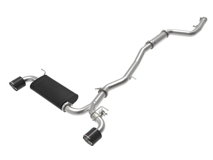 Toyota GR Supra 2020-2024 L6-3.0L Takeda 3in-2.5in 304 SS CB Sportavgassystem Kolfiber Utblås - aFe Power