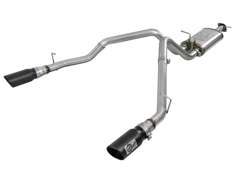 Ram 1500 2019-2024 V8-5.7L aFe Power MACH Force-Xp 3in 409 SS Cat-Back Sportavgassystem - Svarta Utblås i gruppen Välj bilmodell / Dodge / Ram 19+ / Tuning hos DDESIGN Scandinavia AB (afe49-42059-B)