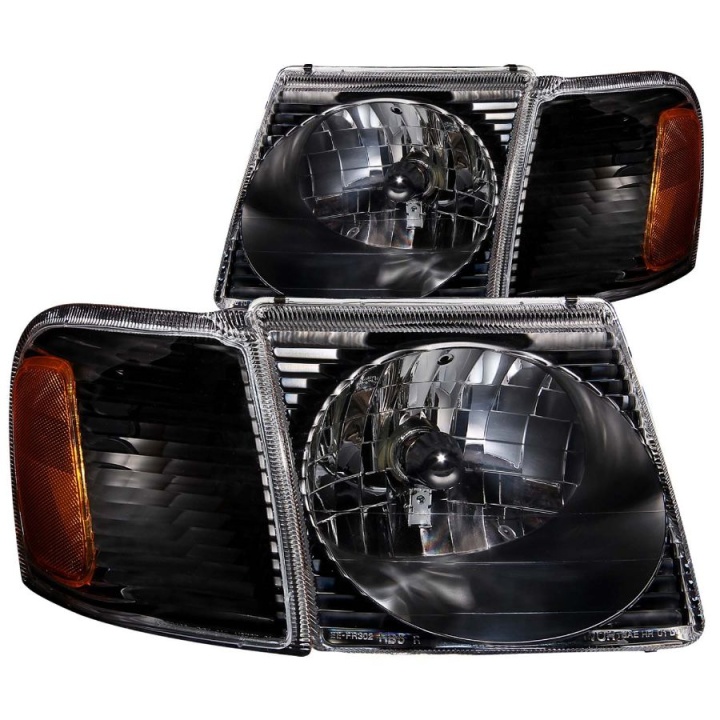 anz111041-1095 FORD Explorer SPORT TRAC 2001-2005 Crystal Strålkastare Svarta ANZO