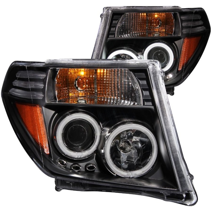 anz111111-2794 Nissan PATHFINDER 2005-2007 Projector Strålkastare Med Halo Svart ANZO