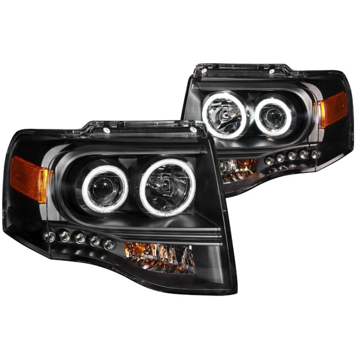 anz111113-2795 FORD Expedition 2007-2014 Projector Strålkastare Med Halo Svart ANZO