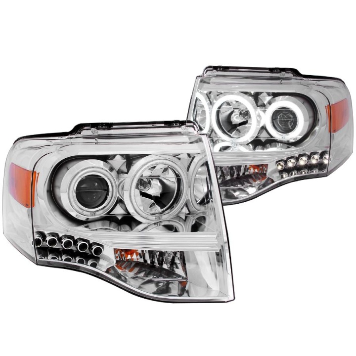 anz111114-2760 FORD Expedition 2007-2014 Projector Strålkastare Krom ANZO