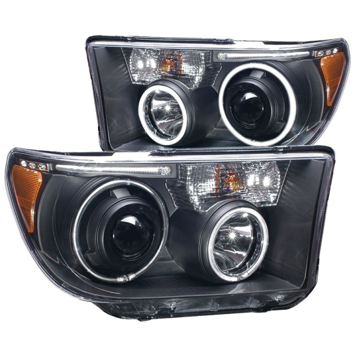 anz111174-2904 Toyota Tundra 2007-2013 Projector Strålkastare Med Halo Svart (SMD LED) ANZO