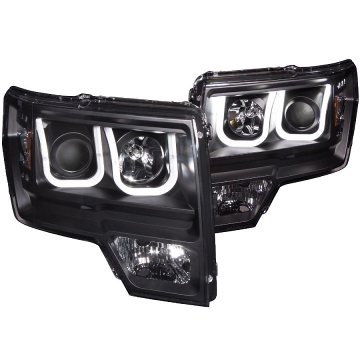 anz111263-3217 FORD F-150 Passar Raptor 2009-2014 Projector Strålkastare Med U-Bar Svart ANZO