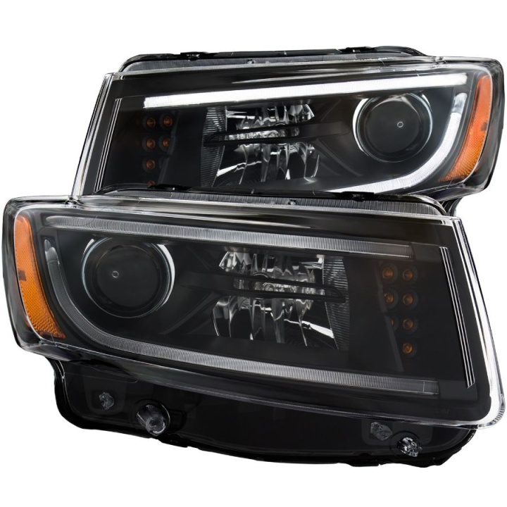 anz111329-3157 JEEP Grand Cherokee 2014-2015 Projector Strålkastare (Plank Style Design) Svart ANZO