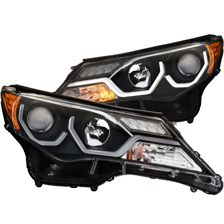 anz111332-3158 Toyota RAV4 2013-2015 Projector Strålkastare (Plank Style Design) Svart ANZO