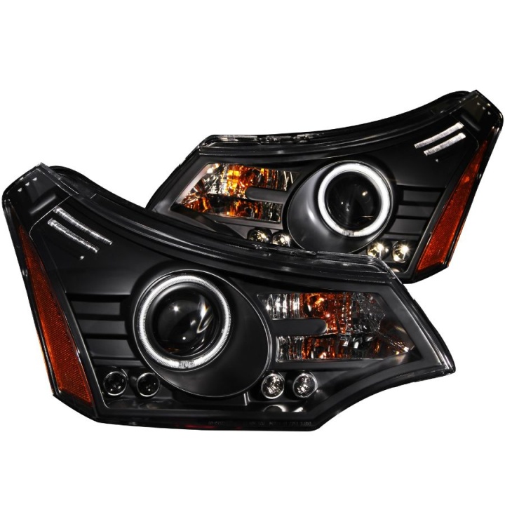 anz121272-2747 FORD Focus 2008-2011 Projector Strålkastare Svart ANZO