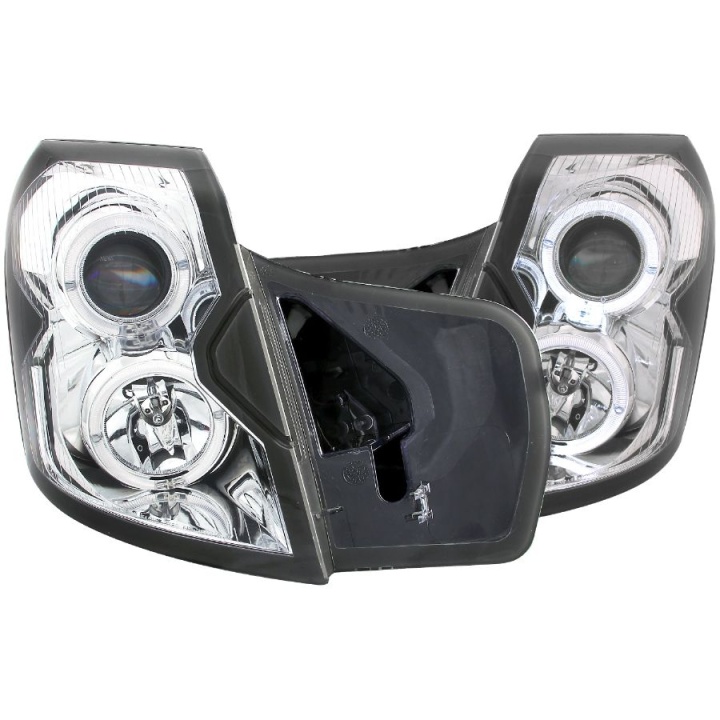 anz121416-3044 Cadillac CTS 2003-2007 Projector Strålkastare Med Halo Krom ANZO