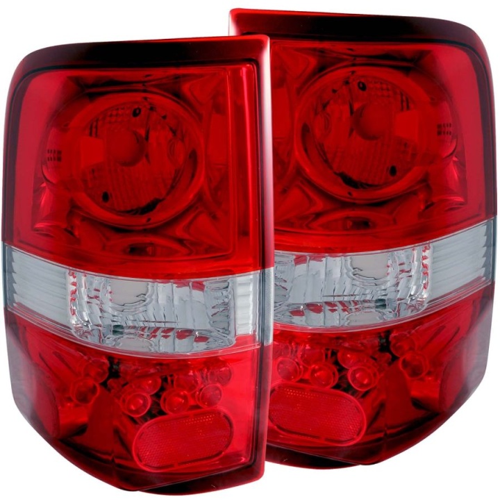 anz211058-3735 FORD F-150 2004-2008 Baklampor Röda/Klara LED Style ANZO