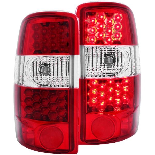 anz311001-2386 Chevrolet Suburban 2000-2006 LED Baklampor Röda/Klara ANZO