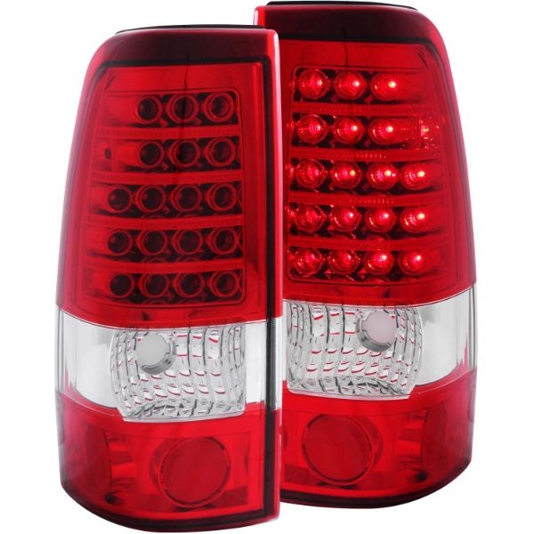 anz311010-2394 Chevrolet Silverado 1500 1999-2007 LED Baklampor Röda/Klara ANZO