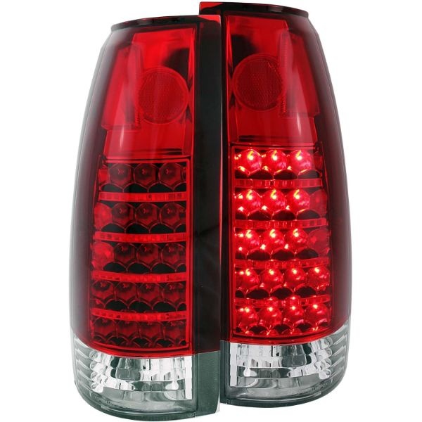 anz311057-2416 Cadillac Escalade 1999-2000 LED Baklampor Röda/Klara ANZO