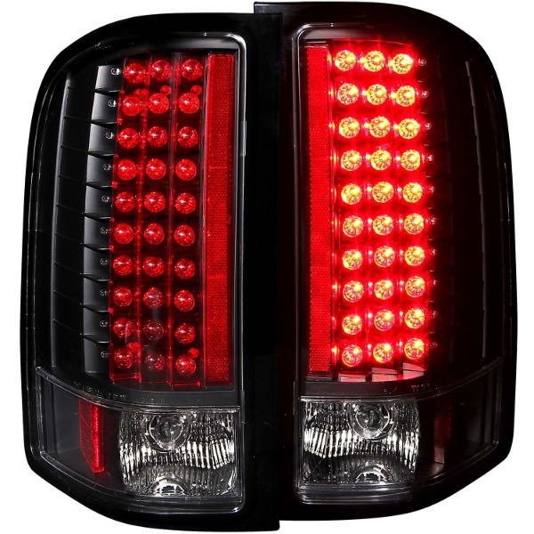 anz311081-2159 Chevrolet Silverado 1500 2007-2013 LED Baklampor Svarta ANZO