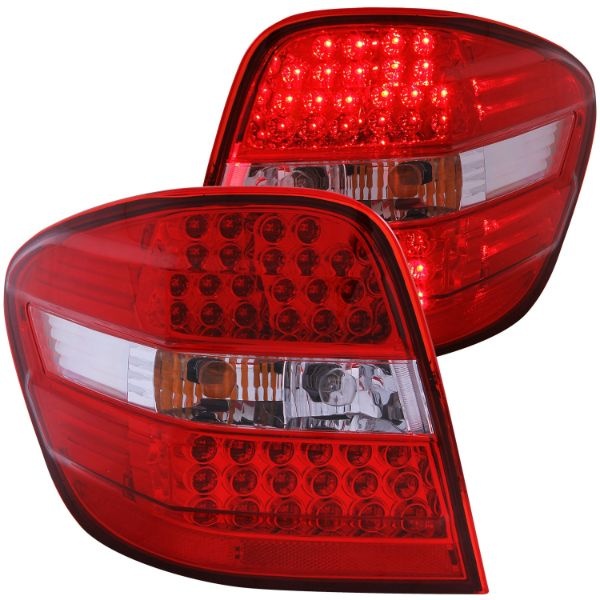 anz321053-2490 Mercedes Benz M Class W164 2006-2007 LED Baklampor Röda/Klara ANZO