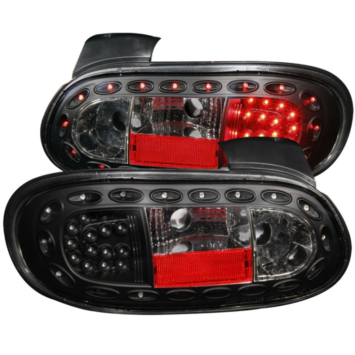 anz321212 MAZDA MIATA 1998-2005 LED Baklampor Svarta ANZO