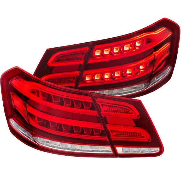 anz321331-2512 Mercedes Benz E Class W212 4DR 2010-2013 LED Baklampor Röda/Klara ANZO