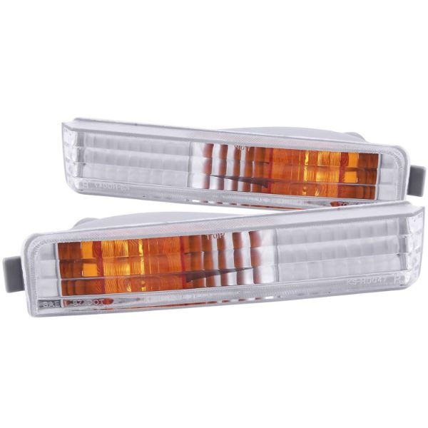 anz511006-1585 Honda Accord 1990-1991 Euro Parkeringsljus Krom / Orange Reflektor ANZO