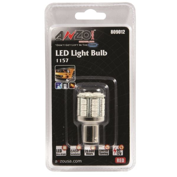 anz809012-1660 Universal LED 1157 Röd 28 LED 1 3/4