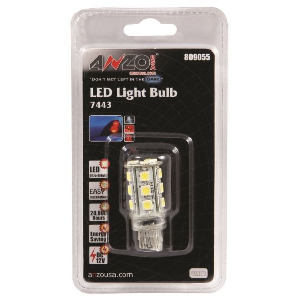 anz809055-1068 Universal 7444 Vit 18 LED 1 3/4