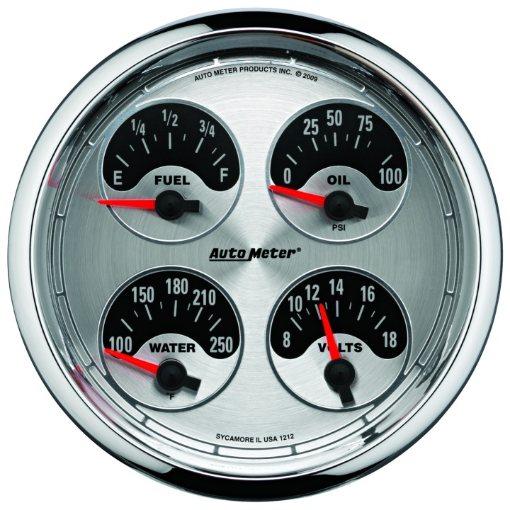 atm1212 Quad-mätare 127mm 240ΩE-33ΩF (Elektrisk) AMERICAN MUSCLE