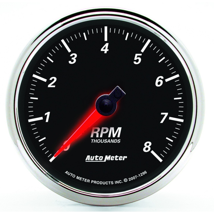 atm1296 Varvräknare 87mm 8000 RPM IN-DASH DESIGNER BLACK II