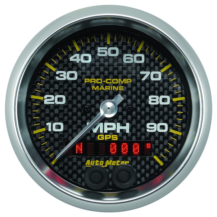 atm200636-40 Hastighetsmätare 87mm 100MPH GPS-styrd MARINE CARBON FIBER