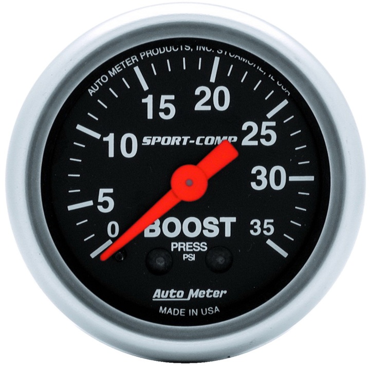 atm3304 Laddtrycksmätare 52mm 35PSI (Mekanisk) SPORT-COMP