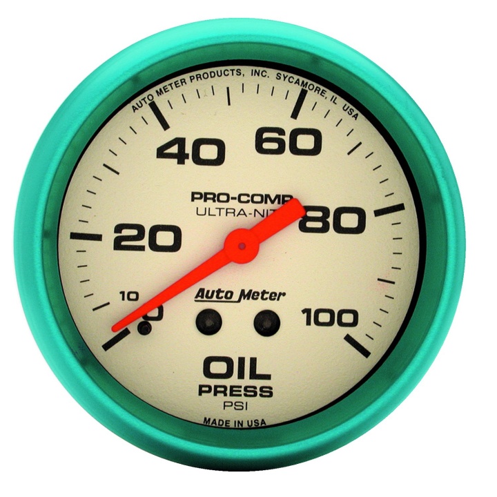 atm4221 Oljetrycksmätare 66.7mm 100PSI ULTRA-NITE